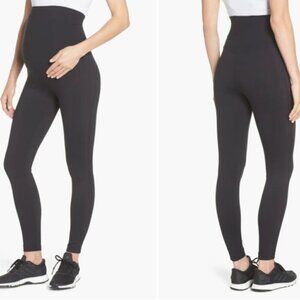Z by zella: Solid Black Mamasana Live In Ankle Maternity Leggings Size Medium
